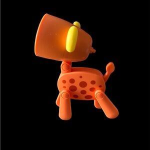 Mini book light, movable, orange giraffe NWT